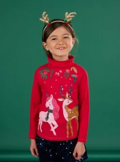Sous-pull à Animation Licorne De Noël Et Rennes