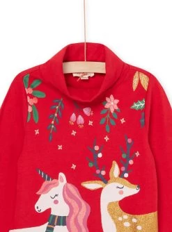 Sous-pull à Animation Licorne De Noël Et Rennes -Dpam 22W901V1SPL F529 4