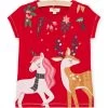 T-shirt à Animation Licorne Et Renne -Dpam 22W901V1TMC F529 1