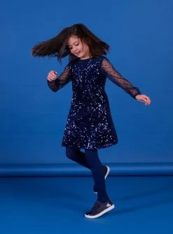 Robe à Sequins à Imprimé étoiles