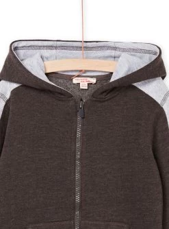 Haut De Jogging Anthracite Et Gris Chiné -Dpam 22W902D1JGH 944 3