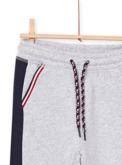 Pantalon De Jogging Gris Chiné Et Bleu -Dpam 22W902D2JGB J922 3