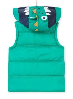 Doudoune Sans Manches à Capuche Animation Dinosaure -Dpam 22W902F1BLO G623 4