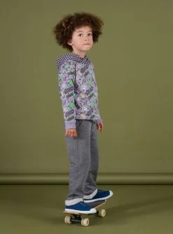 Sweat à Capuche à Imprimé Skate Et à Carreaux