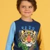 T-shirt à Animation Tête De Tigre