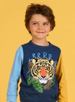 T-shirt à Animation Tête De Tigre