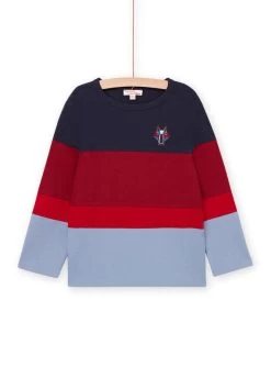 T-shirt à Rayures Et Animation Loup -Dpam 22W902O3TML 705 1 1