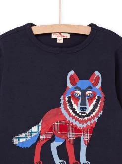T-shirt à Animation Loup -Dpam 22W902O5TML 705 2 1