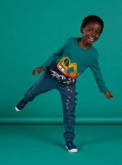 T-shirt Manches Longues à Motif Dinosaure -Dpam 22W902P5TML 060 2