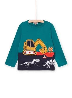 T-shirt Manches Longues à Motif Dinosaure -Dpam 22W902P5TML 060 3