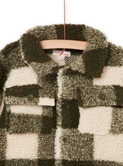 Veste En Sherpa à Carreaux Bicolores -Dpam 22W902Q1GIL 609 2 1