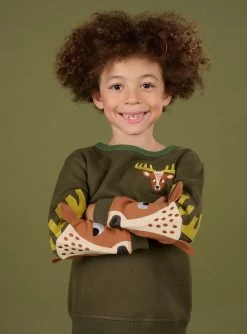 Sweat Manches Longues à Motifs Rennes