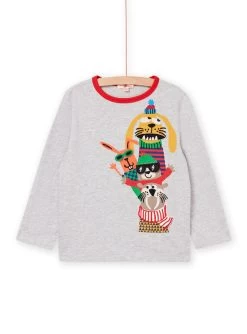 T-shirt Manches Longues à Animation Animaux -Dpam 22W902R2TML J922 3