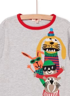 T-shirt Manches Longues à Animation Animaux -Dpam 22W902R2TML J922 4