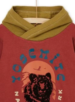 Sweat à Capuche à Animation Ours -Dpam 22W902S1SWE 511 4