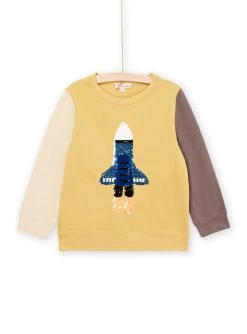 T-shirt Réversible à Animation Fusée Et Sequins