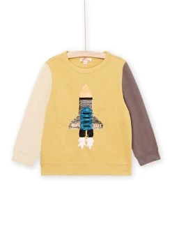 T-shirt Réversible à Animation Fusée Et Sequins -Dpam 22W902T4TML B112 3