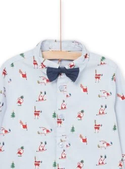 Chemise à Imprimé Noël Et Noeud Papillon -Dpam 22W902V1CHM 706 4