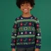 Pull à Animation Noël Parents Et Enfants -Dpam 22W902V3D5Q 705 2