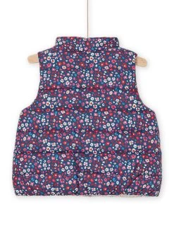 Doudoune Sans Manches Réversible à Imprimé Fleurs -Dpam 22WG09F2D3E C220 3