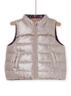 Doudoune Sans Manches Réversible à Imprimé Fleurs -Dpam 22WG09F2D3E C220 5