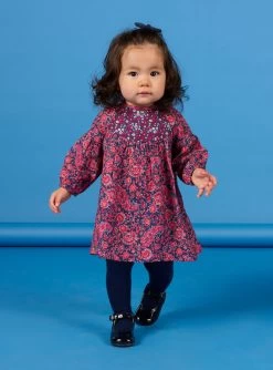 Robe Manches Longues à Imprimé Fleuri