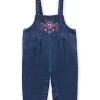 Salopette En Jean à Broderies Fleuries -Dpam 22WG09O1SAL P274 1