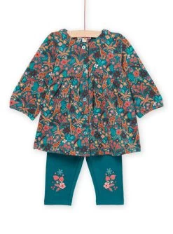 Robe Et Legging à Imprimé Fleurs