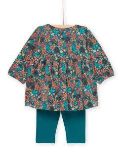 Robe Et Legging à Imprimé Fleurs -Dpam 22WG09P1ENS 714 4