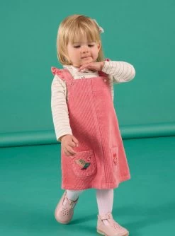 Robe Saumon Sans Manches En Velours