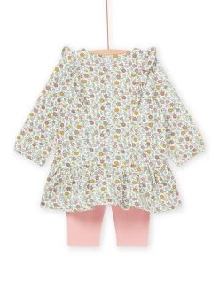 Robe à Imprimé Fleurs Et Legging Uni -Dpam 22WG09Q1ENS 001 4