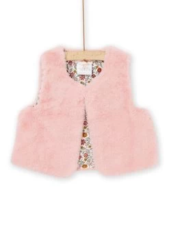 Gilet Sans Manches Fausse Fourure