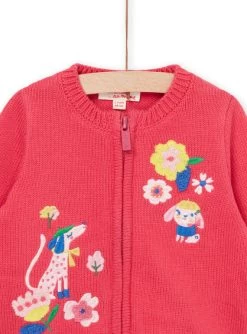 Gilet à Animation Fleurs Et Chiens -Dpam 22WG09R1CAR D325 2