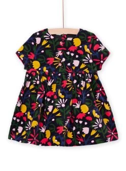 Robe En Velours Palatine à Imprimé Fleuri -Dpam 22WG09R1ROB C243 3