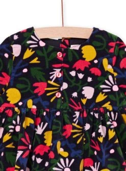 Robe En Velours Palatine à Imprimé Fleuri -Dpam 22WG09R1ROB C243 4