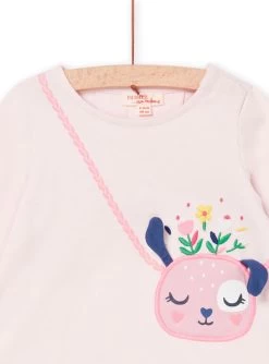 T-shirt Manches Longues Rose -Dpam 22WG09R1TML 632 2