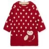 Robe En Tricot Jacquart à Motif Chouette -Dpam 22WG09S2ROB 410 1