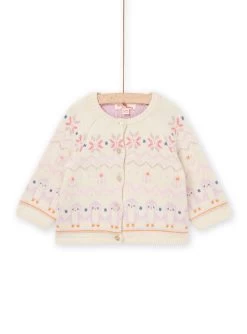 Cardigan En Tricot Jacquard