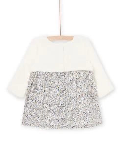 Robe Bi-matière à Manches Longues à Animation Broderie -Dpam 22WG09T1ROB 003 4