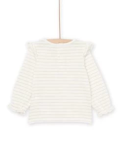 T-shirt à Manches Longues à Rayures -Dpam 22WG09T1TML 003 3