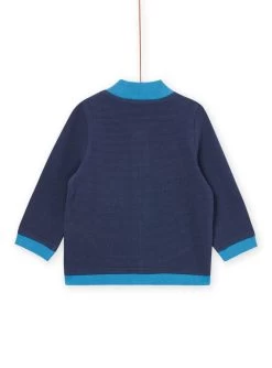 Gilet Uni Marine Avec Animations Sur Les Poches -Dpam 22WG10O1GIL 715 5