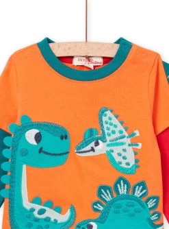 T-shirt Manches Longues à Animation Dinosaure Multitechniques -Dpam 22WG10P3TML 405 4