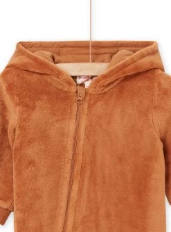 Combinaison Unie Marron En Fourrure Synthétique -Dpam 22WG10S1CBL I807 3