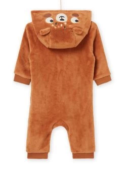 Combinaison Unie Marron En Fourrure Synthétique -Dpam 22WG10S1CBL I807 4