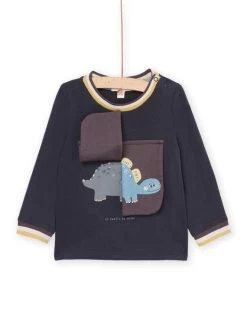 T-shirt à Manches Longues à Animation 3D Dinosaures. -Dpam 22WG10T1TML J924 3