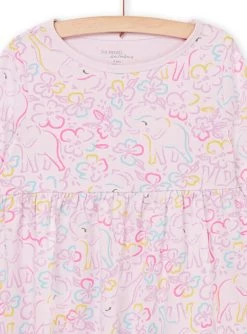 Chemise De Nuit Manches Longues à Imprimé Fleuri Et éléphant -Dpam 22WH1111CHN H700 2