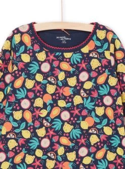 Ensemble Chemise De Nuit Et Legging à Imprimé Fruits -Dpam 22WH1121CHN 070 3