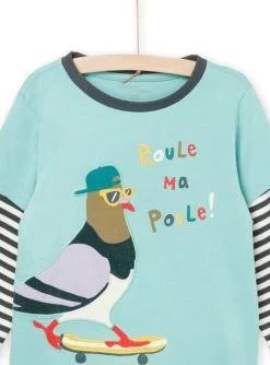 Ensemble Pyjama Sweat Et Pantalon à Imprimé Pigeon -Dpam 22WH1221PYJ 631 3
