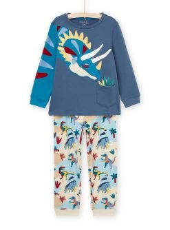 Ensemble Pyjama Sweat Et Pantalon à Imprimé Dinosaures