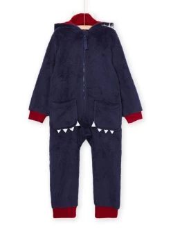 Combinaison En Velours à Capuche à Animation Loup.